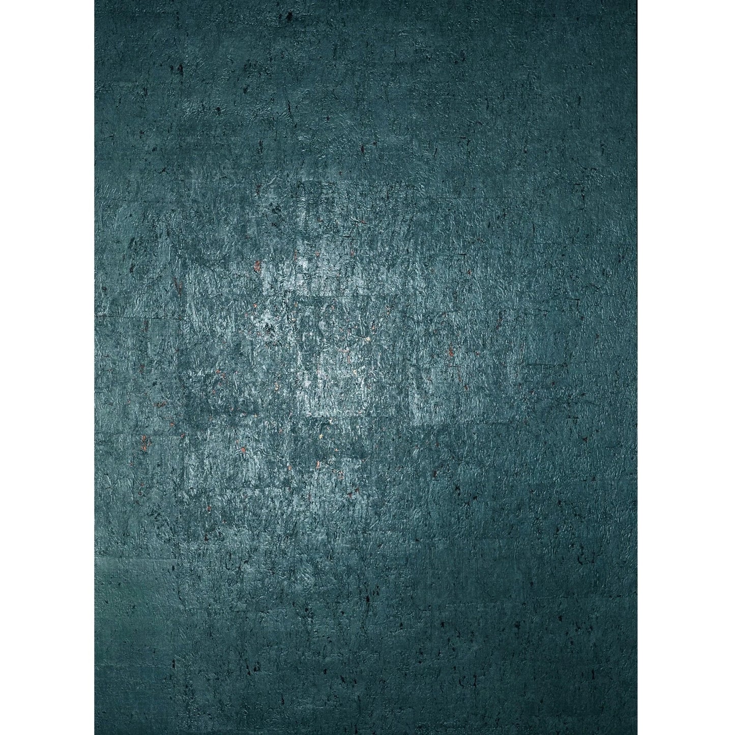 WM822KCC Real Natural cork dark green emerald blue copper metallic foil texture Wallpaper