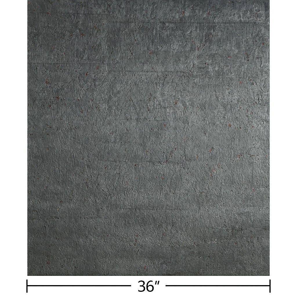 WM831KCC Real Natural cork Gray charcoal platinum copper metallic foil textured Wallpaper