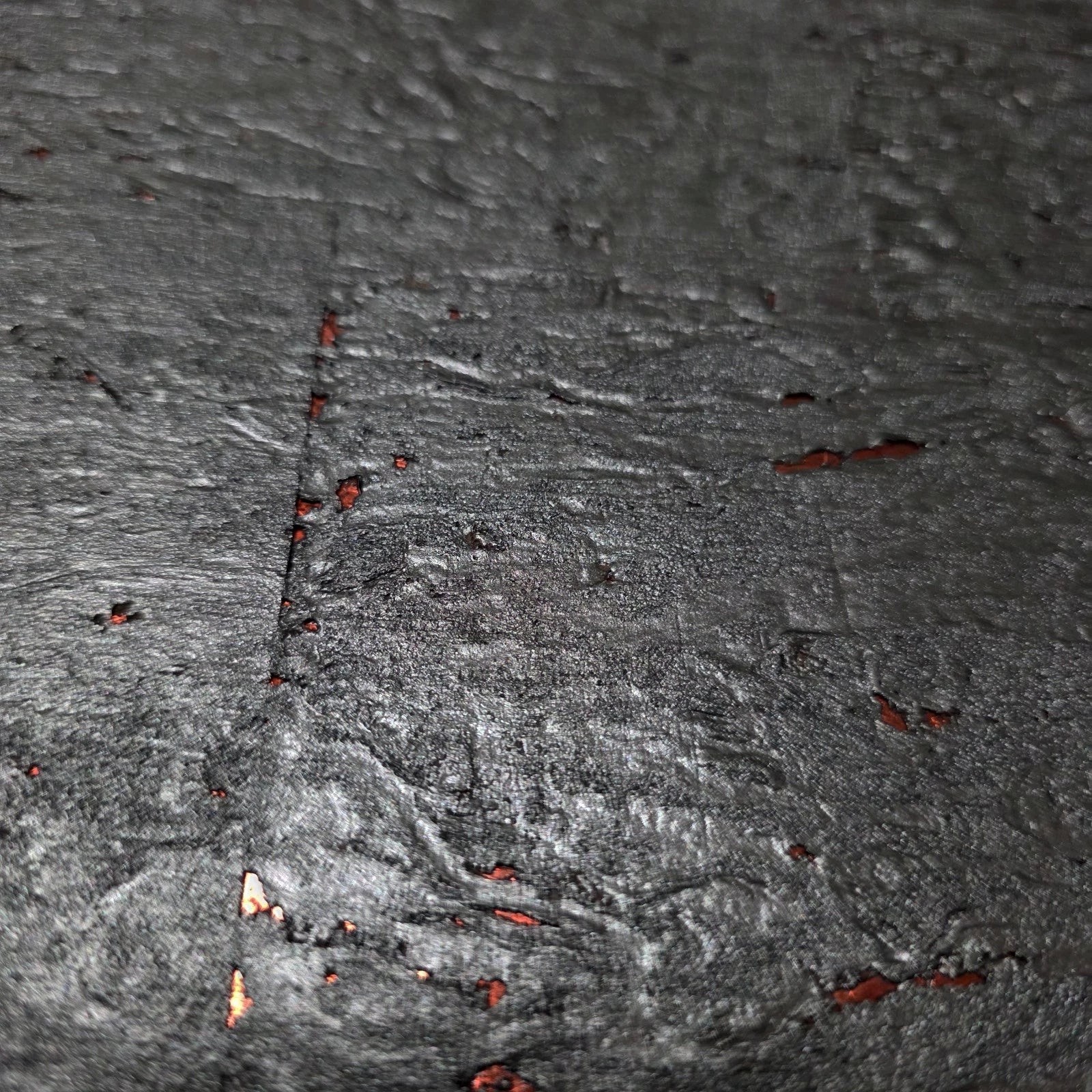 WM831KCC Real Natural cork Gray charcoal platinum copper metallic foil textured Wallpaper