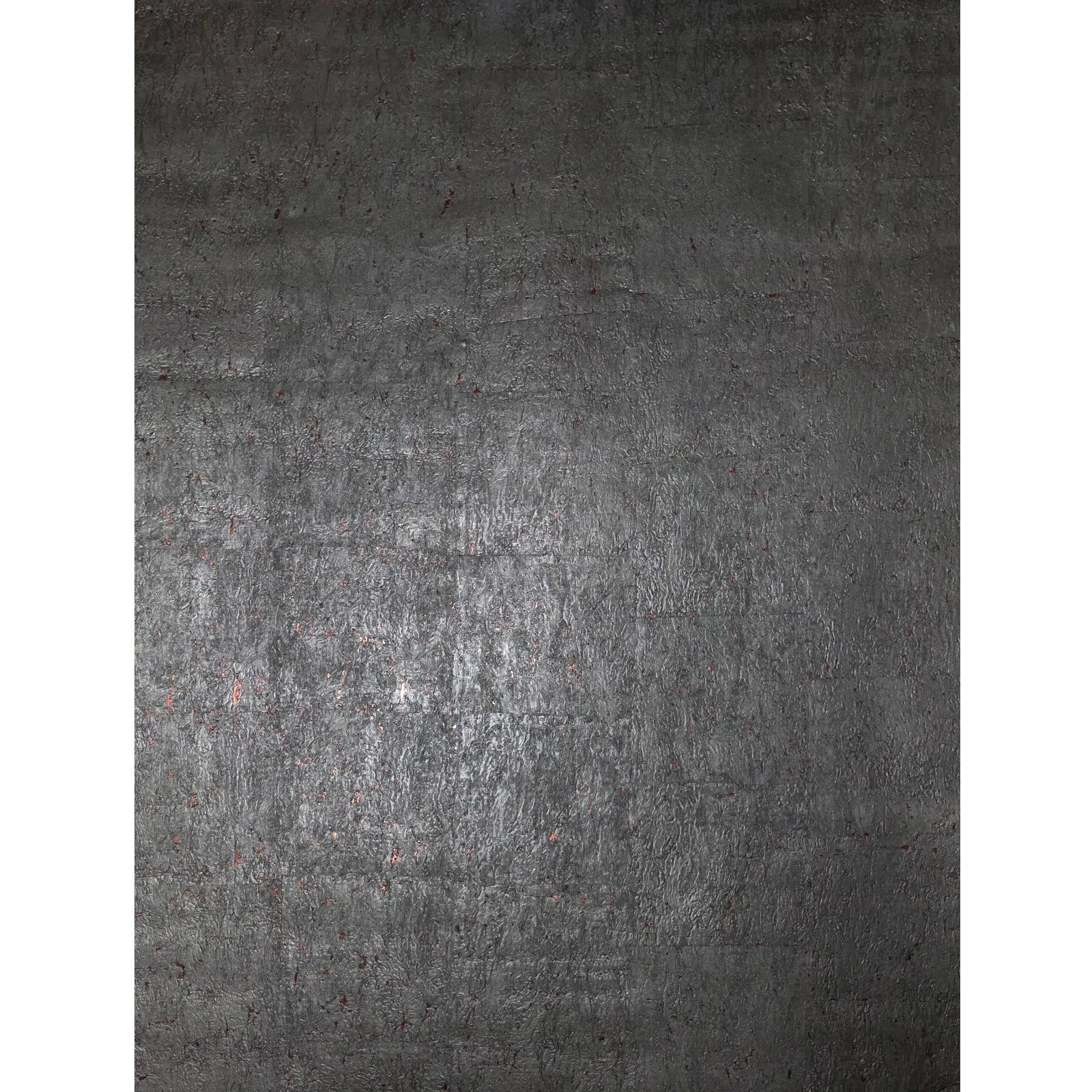 WM831KCC Real Natural cork Gray charcoal platinum copper metallic foil textured Wallpaper