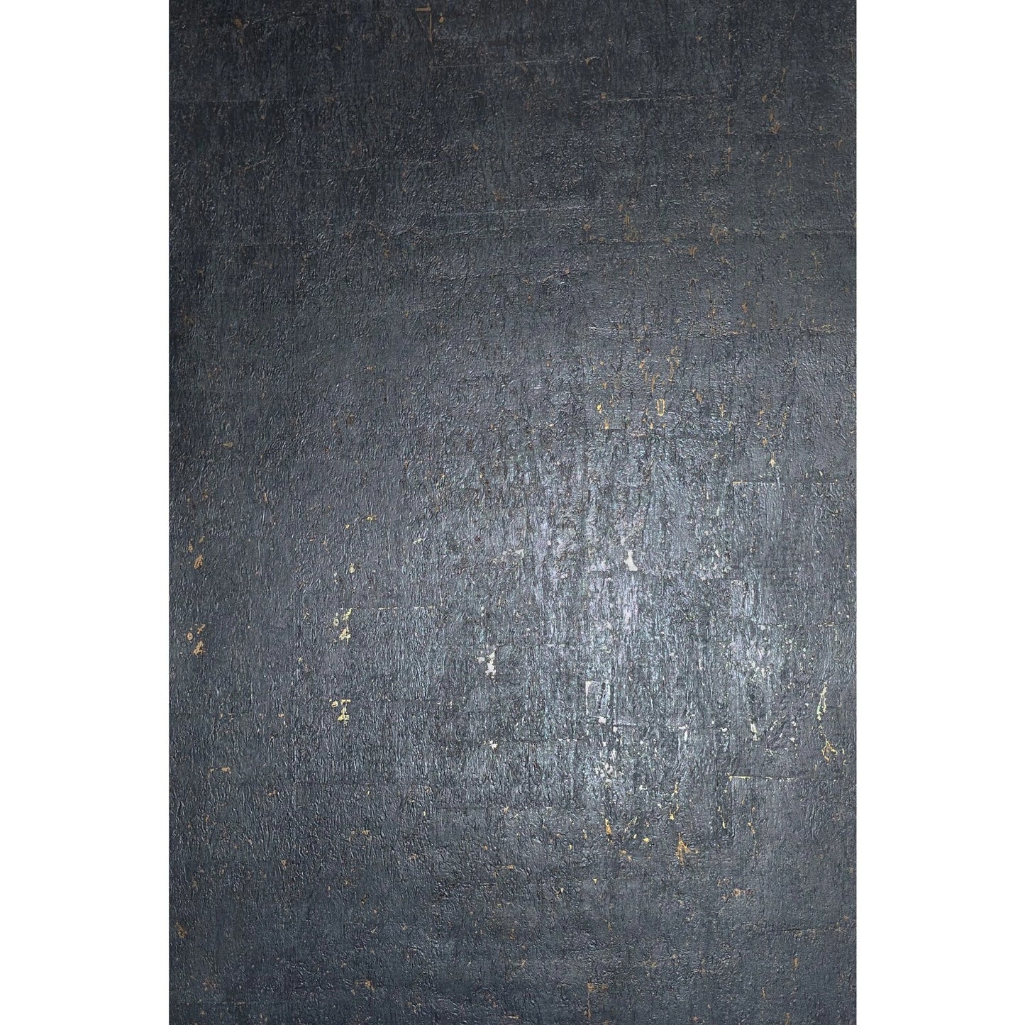 WM868KCG Real Natural cork Gray charcoal platinum gold metallic foil textured Wallpaper