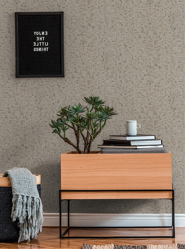 2980-38593-4 Albers Grey Squares Mosaic Wallpaper
